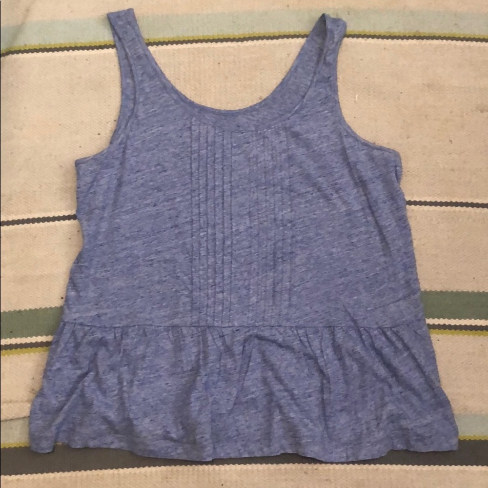 Vineyard Vines Pleated Scoop Peplum Knit Top - Size S